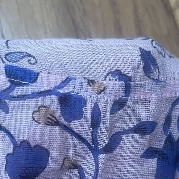 POUPETTE ST BARTH Tunic Top Size XS Pink Ruffle Bohemian Boho Chic Beach Coverup - Picture 7 of 12